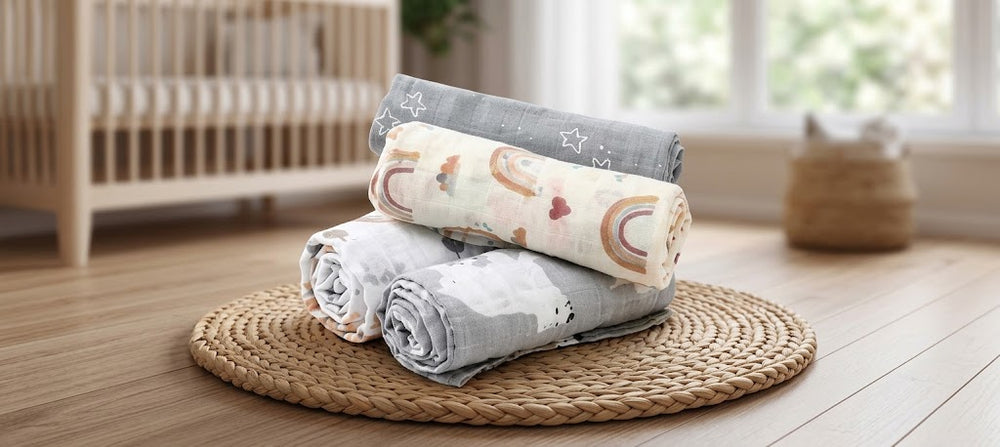 5pcs/Set Muslin Baby Blanket