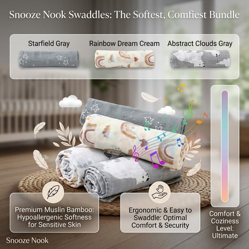 5pcs/Set Muslin Baby Blanket